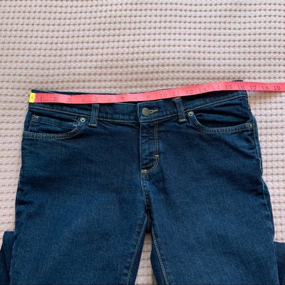 Patagonia Organic Cotton Dark Wash Low Mid Rise Jeans Boot Flare  Leg Women's 30 - Picture 9 of 12